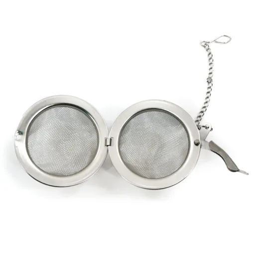 Food Grade Silver Mesh Tennis Tea Fliters Ball Strainer